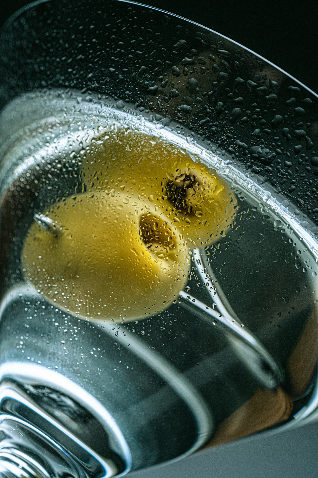 Editorial fashion shoot — bold red styling on white seamless